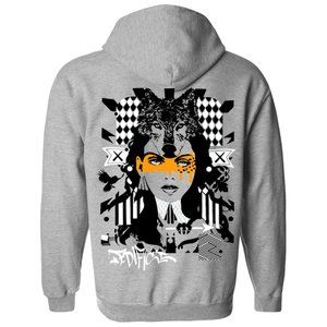 NEW EDIFICE SPIRIT ANIMAL WOLF GIRL HOODIE SIZE LG